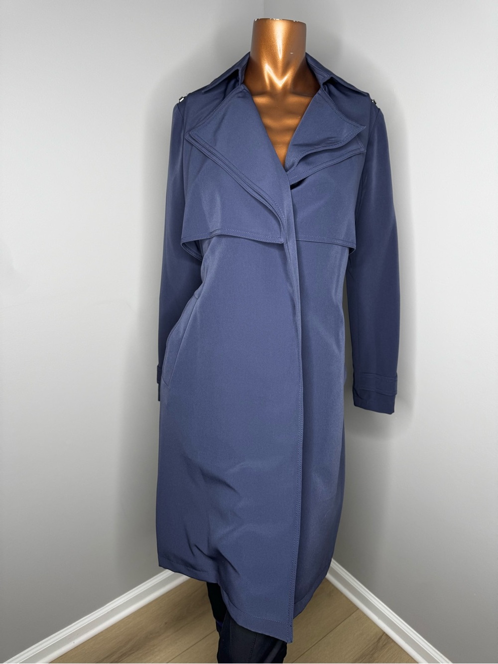 MICHAEL Michael Kors Blue Trench Coat
